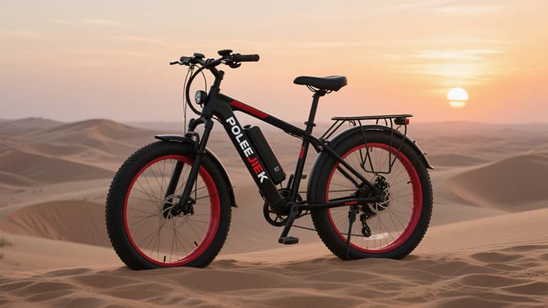 POLEEJIEK 1000W Full Suspension Electric Mountain Bike